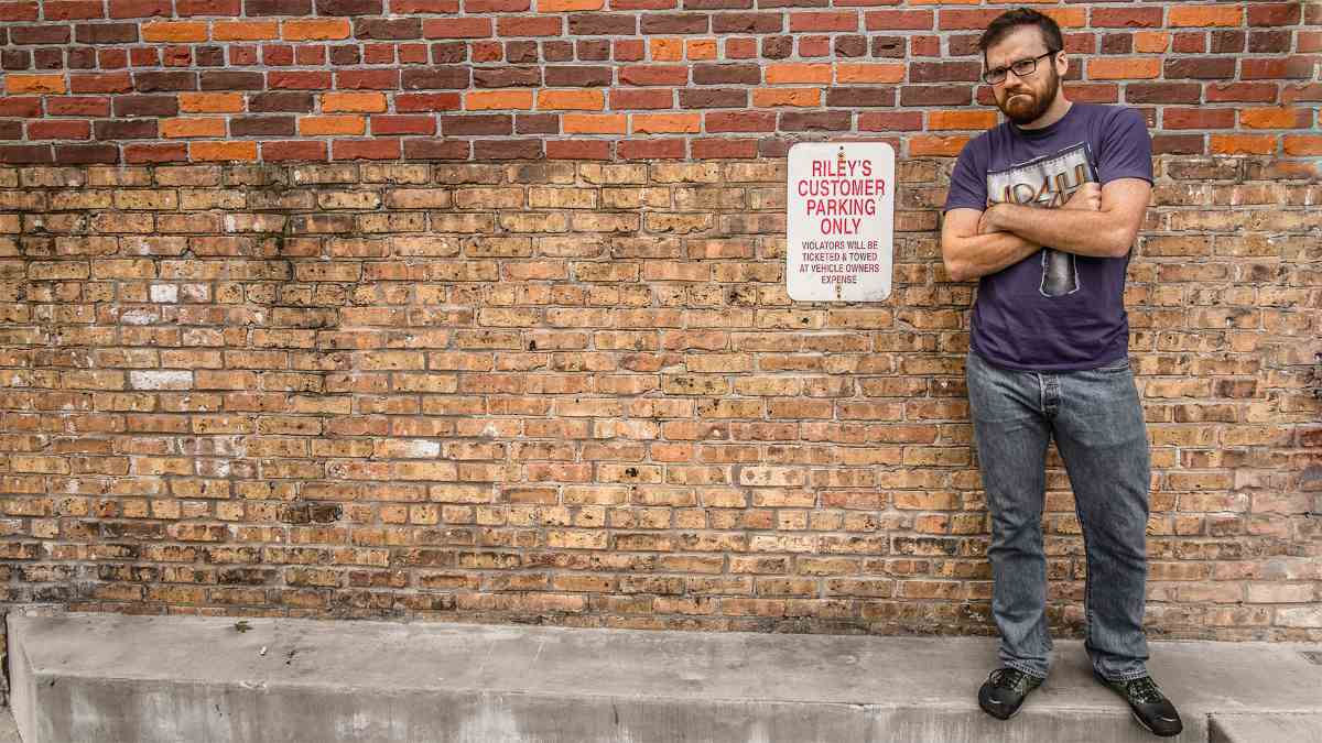 Tysen's brother, RIley, ensures the only people parking at Riley's Wines of the World are truly their customers.